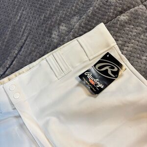Rawlings Men's White Softball/Baseball Pants 2xl
